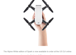Alpine White DJI Spark Shipping in 1-3 Days for US Customers
